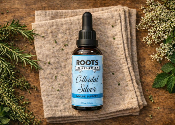 Bottle of 10 PPM colloidal silver solution
