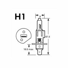 M-Tech H1 halogén autóizzó P14,5s foglalattal