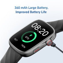 Fekete sport okosóra 1,95 hüvelykes AMOLED kijelzővel