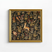 Baroque style 5-piece wall art set with vintage prints, ornate gold frames, mini frames, and decorative mirror