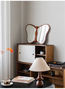 Vintage butterfly-shaped mirror for wall or vanity use