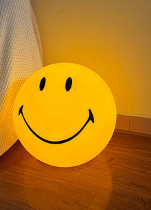 Smile face USB night light with warm glow