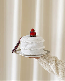 Shortcake-inspired cosmetic bag for makeup and small accessories