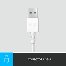 Fehér Logitech H390 USB headset mikrofonnal