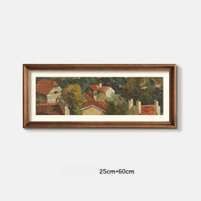Set of four vintage French-style framed wall art prints