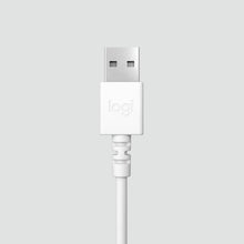 Fehér Logitech H390 USB headset mikrofonnal
