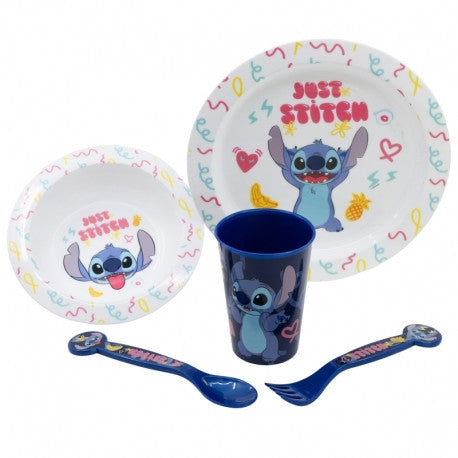 5 részes mikrózható Stitch étkészlet