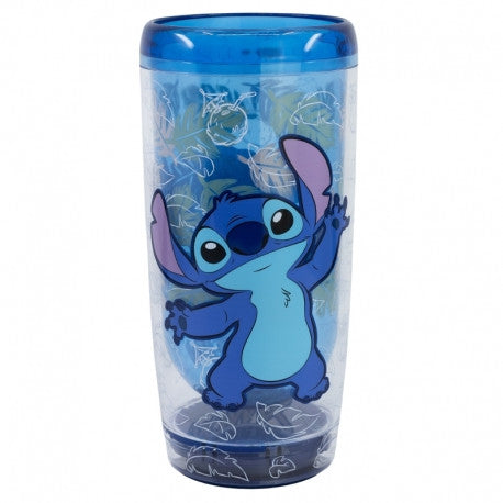 Stitch Ohana duplafalú műanyag pohár 705 ml