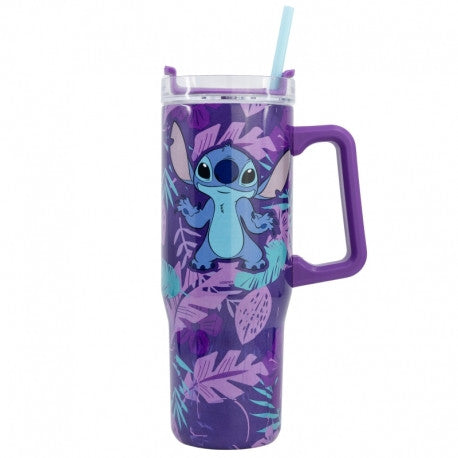 Stitch mintás szigetelt rozsdamentes acél utazóbögre