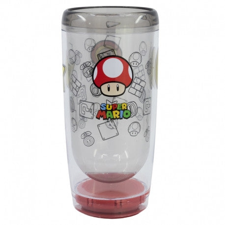 Super Mario Power duplafalú műanyag pohár 705 ml