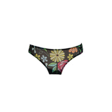 Fekete női fehérnemű szett virágmintával