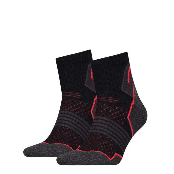 Head fekete-piros unisex túrazokni félplüss talppal