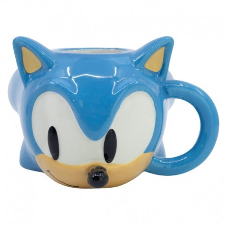 Sonic mintás 3D kerámia bögre