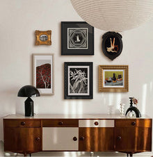 Set of six retro wall art prints for home wall decor