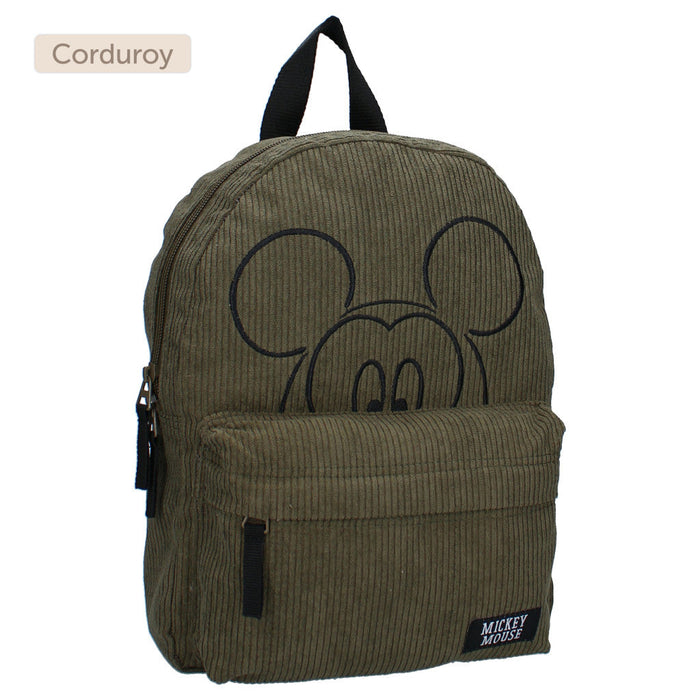 Mickey egér mintás bársony iskolatáska