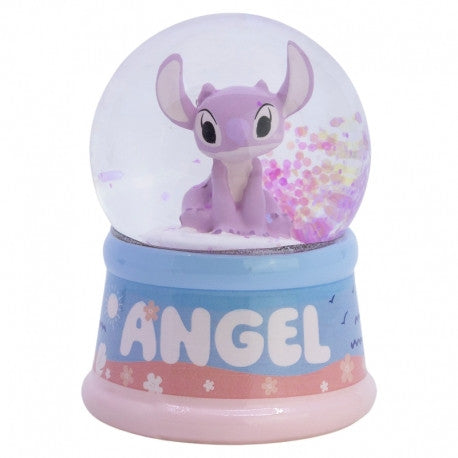 Stitch és Angel mintájú hógömb
