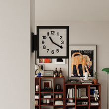 Square View Double-Sided Clock-4