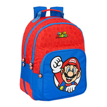 Kék-piros Super Mario iskolatáska