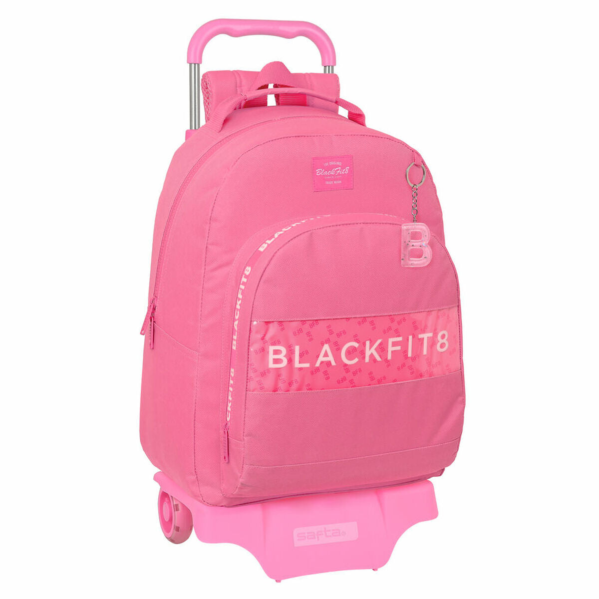 Rózsaszín BlackFit8 Glow up gurulós iskolatáska