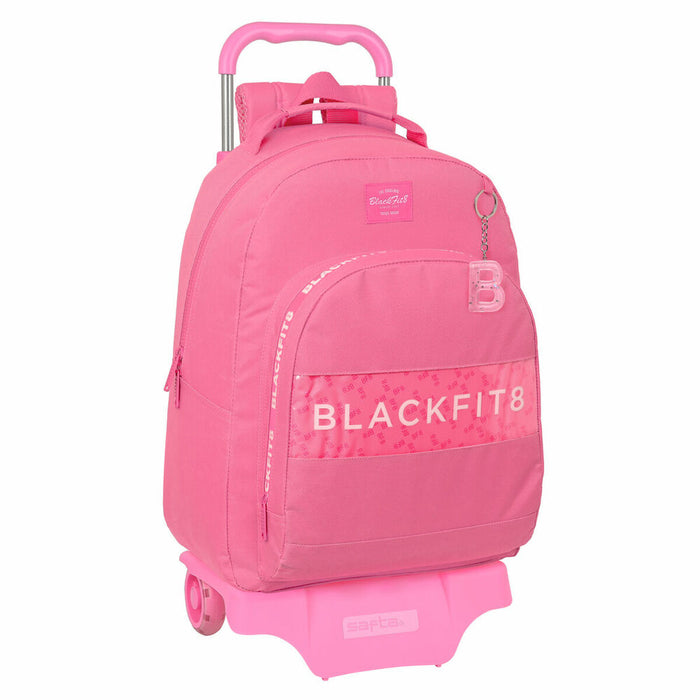 Rózsaszín BlackFit8 Glow up gurulós iskolatáska