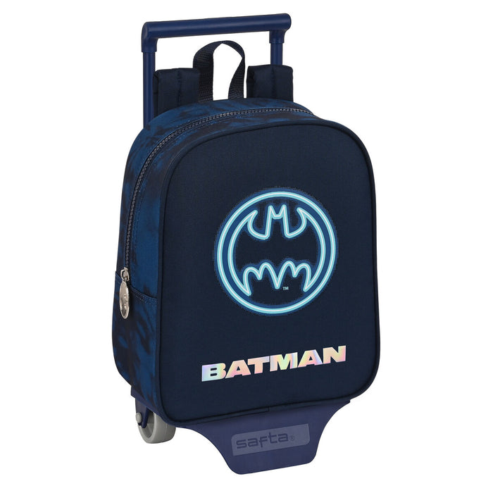 Sötétkék Batman gurulós iskolatáska
