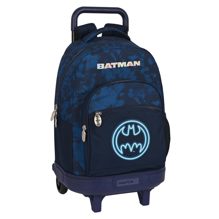Sötétkék Batman gurulós iskolatáska