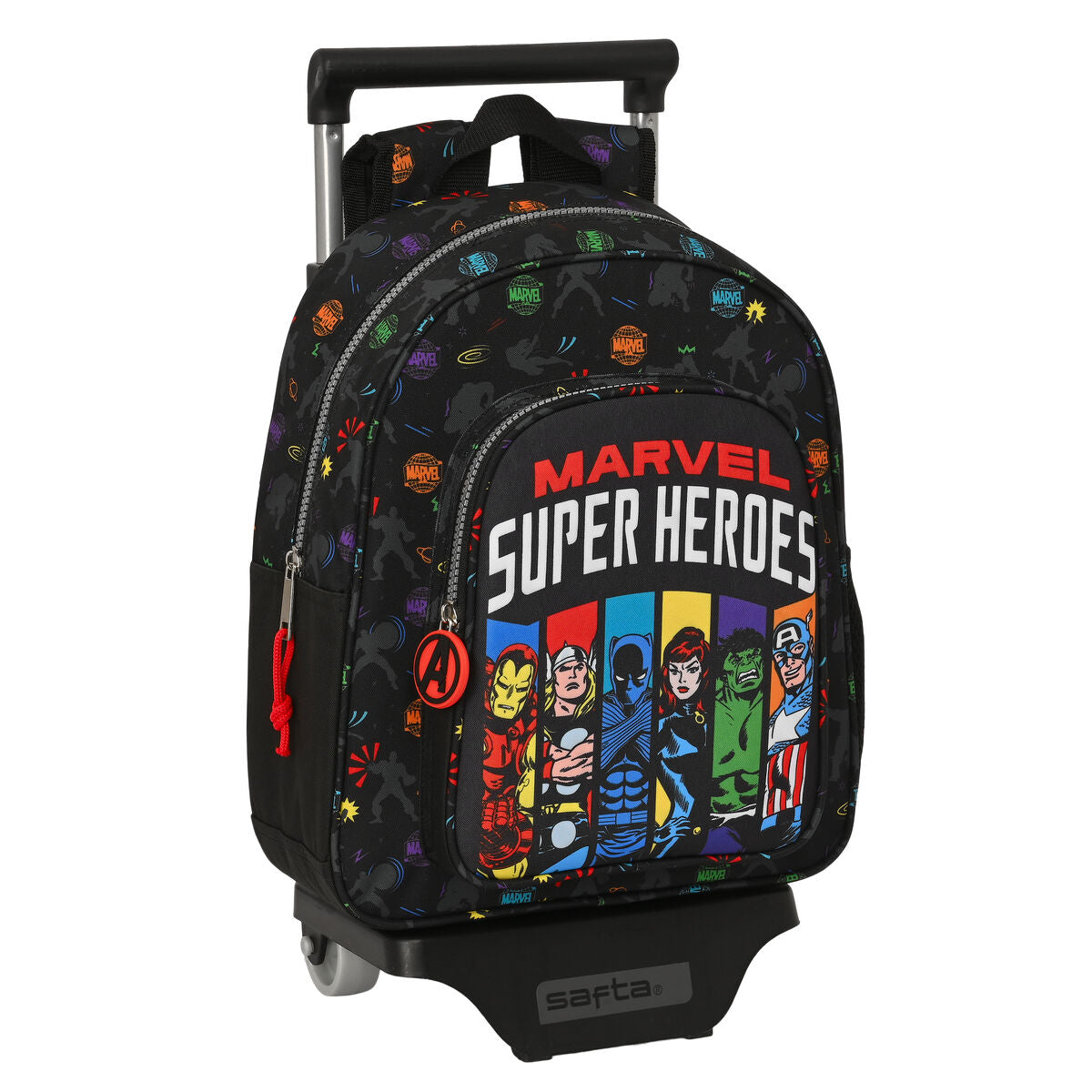 Fekete The Avengers gurulós iskolatáska