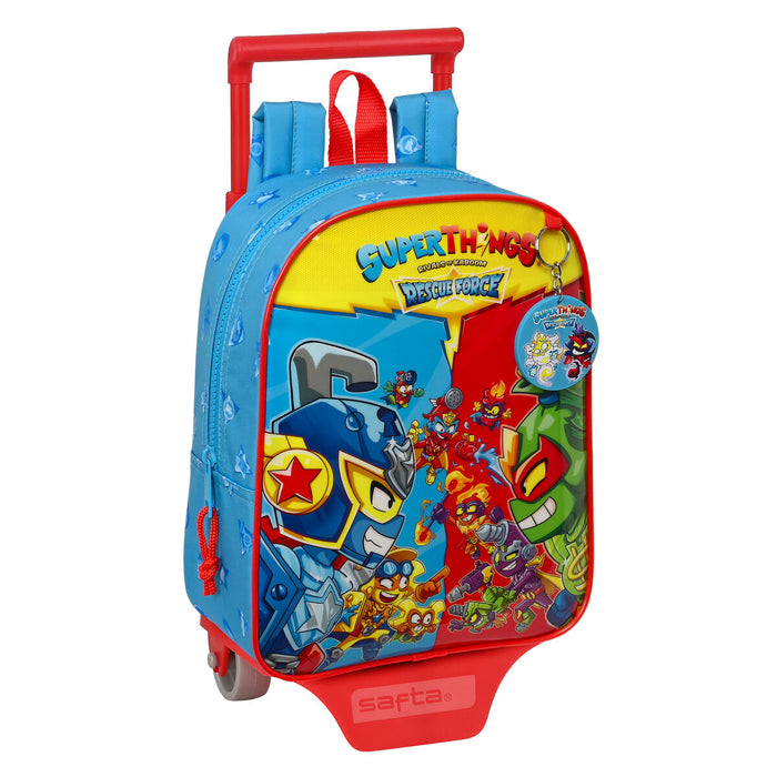 Kék SuperThings Rescue Force gurulós iskolatáska