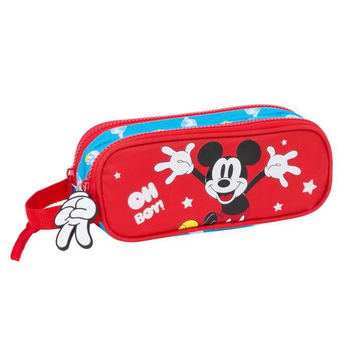 Kék-piros Mickey Mouse Clubhouse dupla tolltartó