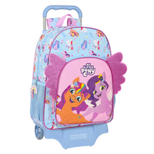 Kék-rózsaszín My Little Pony gurulós iskolatáska