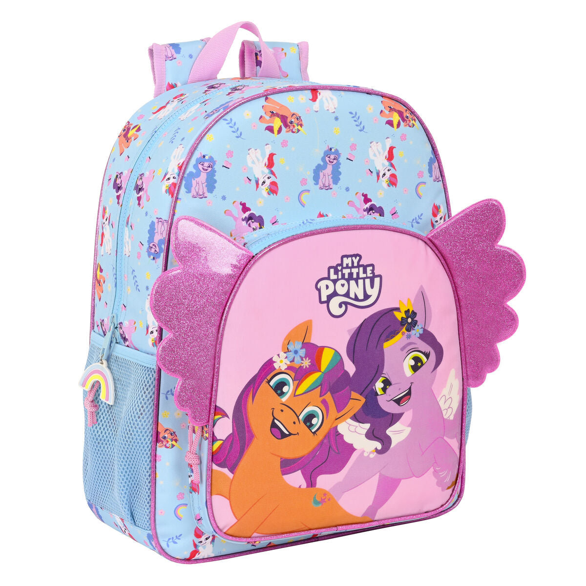 Kék-rózsaszín My Little Pony Wild & Free iskolatáska