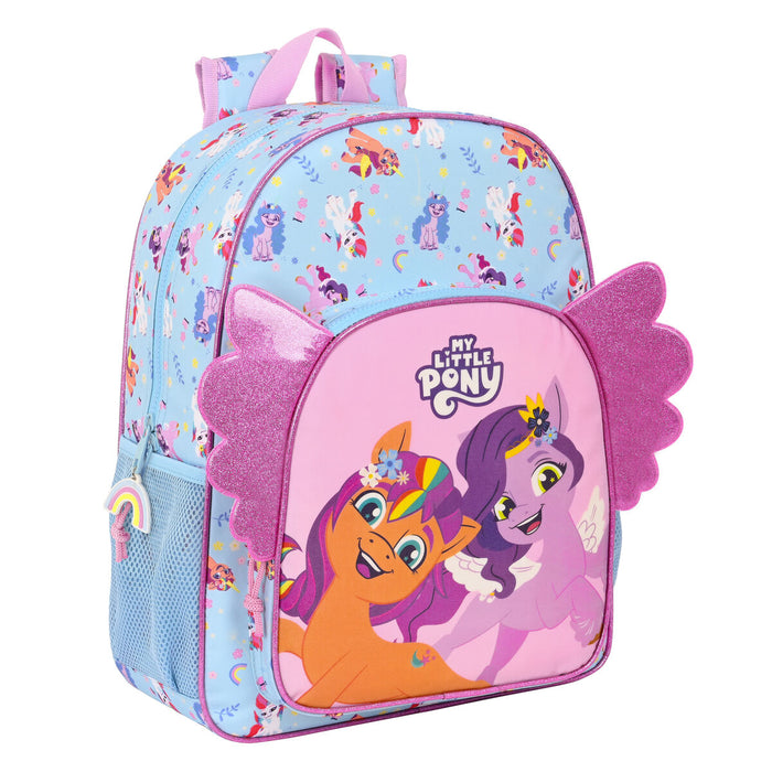 Kék-rózsaszín My Little Pony Wild & Free iskolatáska