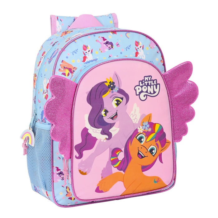 Kék-rózsaszín My Little Pony Wild & Free iskolatáska