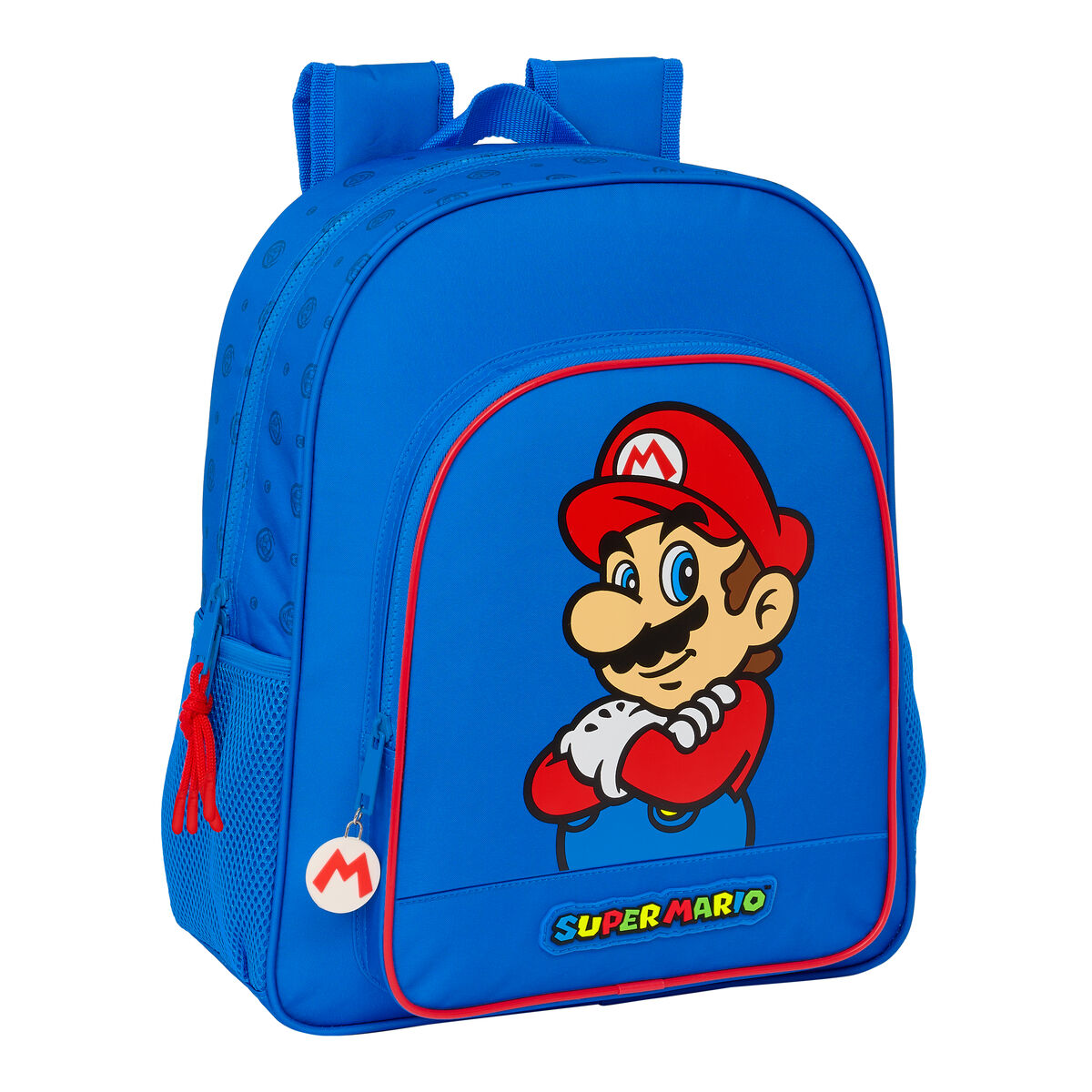 Kék-piros Super Mario iskolatáska