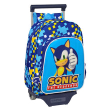 Kék Sonic Speed gurulós iskolatáska