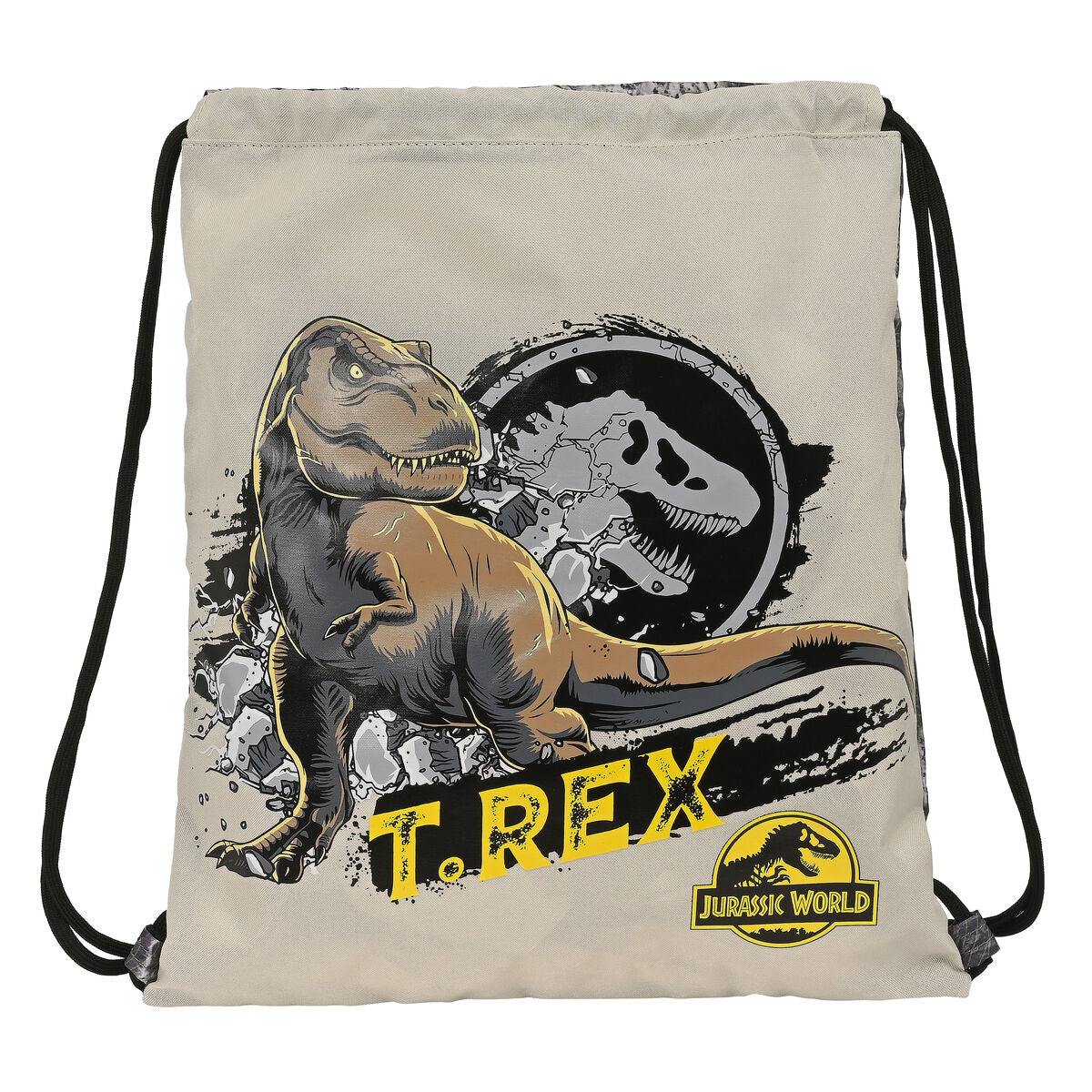 Szürke Jurassic World zsinóros tornazsák