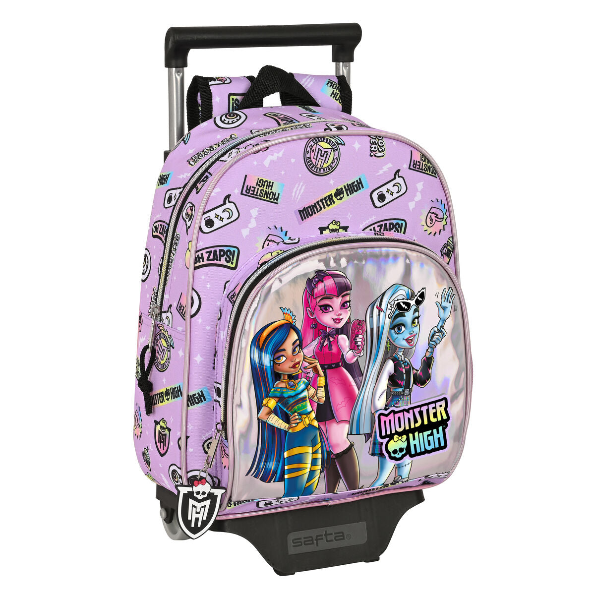 Lila Monster High Best Boos gurulós iskolatáska