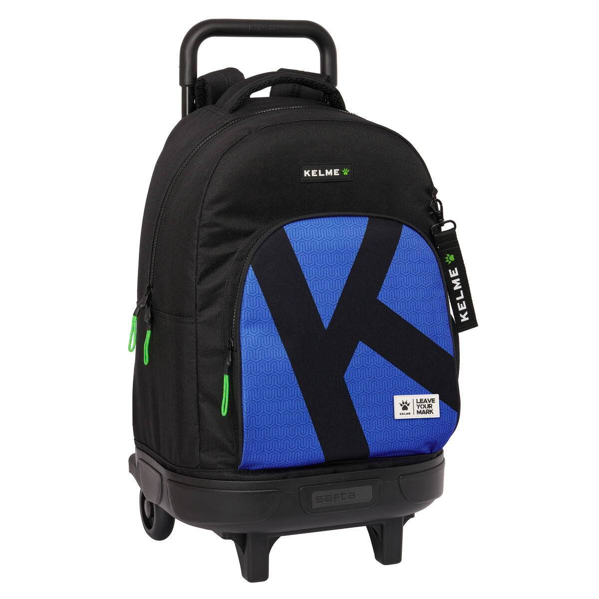 Kelme kék-fekete gurulós iskolatáska