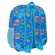 Kék Stitch iskolatáska 3D mintával