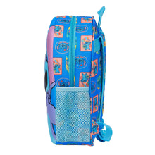 Kék Stitch iskolatáska 3D mintával