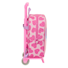 Rózsaszín Barbie Love gurulós iskolatáska