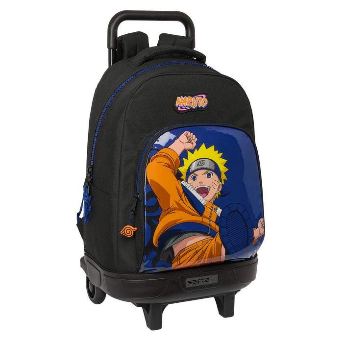 Kék-fekete Naruto gurulós iskolatáska