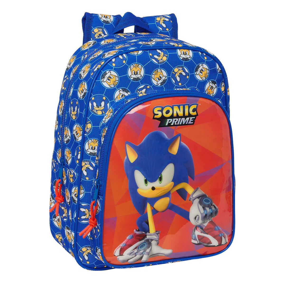 Kék Sonic Prime iskolatáska gyerekeknek