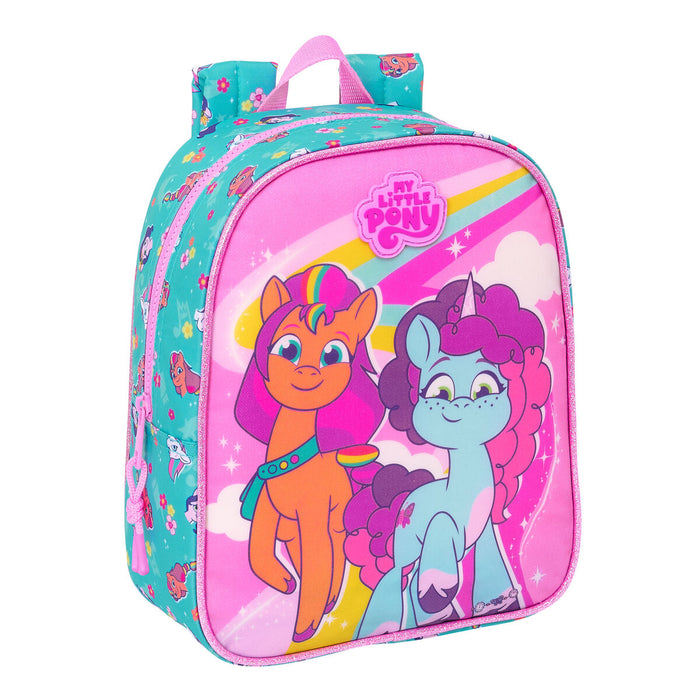 Rózsaszín-türkiz My Little Pony óvodai hátizsák