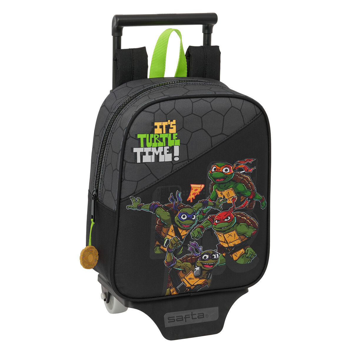 Teenage Mutant Ninja Turtles fekete-szürke gurulós iskolatáska