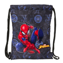 Fekete Spider-Man Attack zsinóros hátizsák gyerekeknek