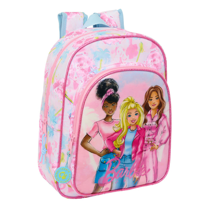 Barbie Painterly rózsaszín és égkék iskolatáska