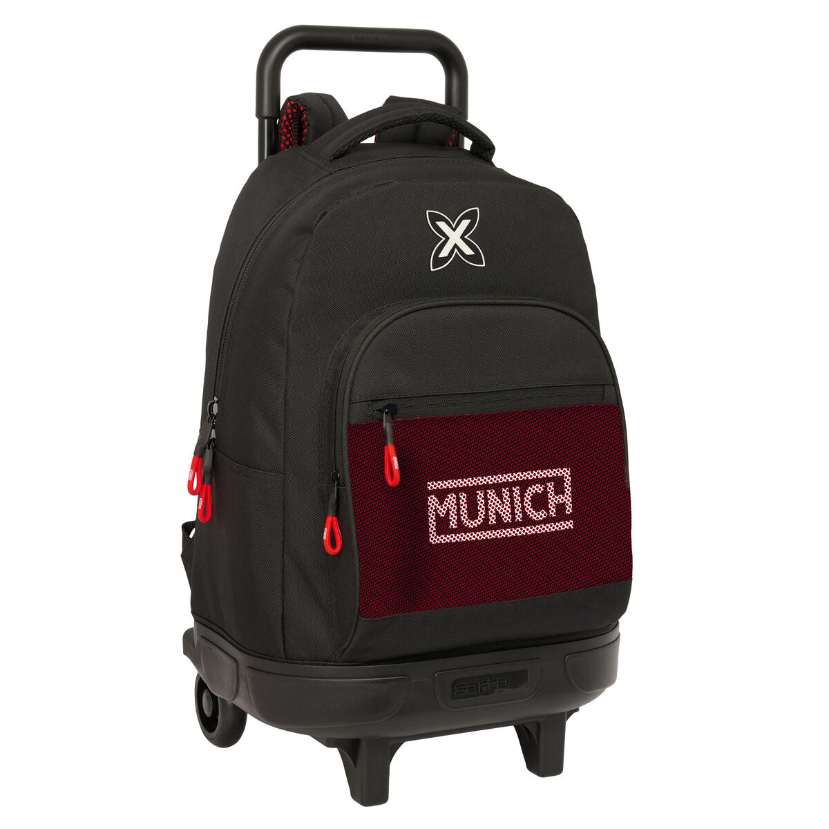 Fekete Munich Vulcan gurulós iskolatáska