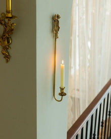 Vintage bow wall candle holder made from iron for decorative wall candle display