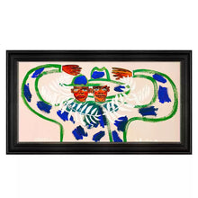 Modern abstract 9-piece wall art set with colourful contemporary designs